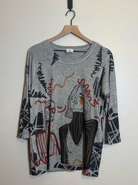 Inoah Art-to-wear Faces Top‎